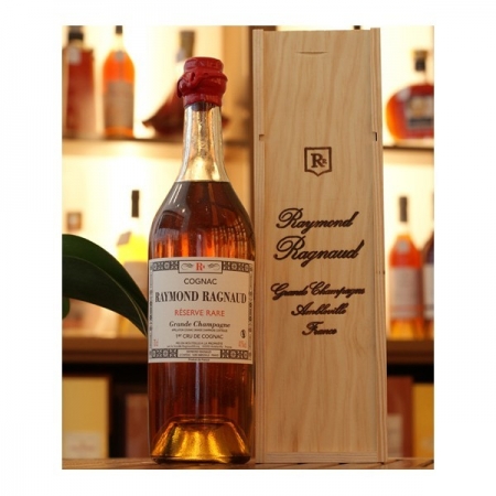 Réserve rare bouteille antique bullée Grande Champagne Cognac Raymond Ragnaud