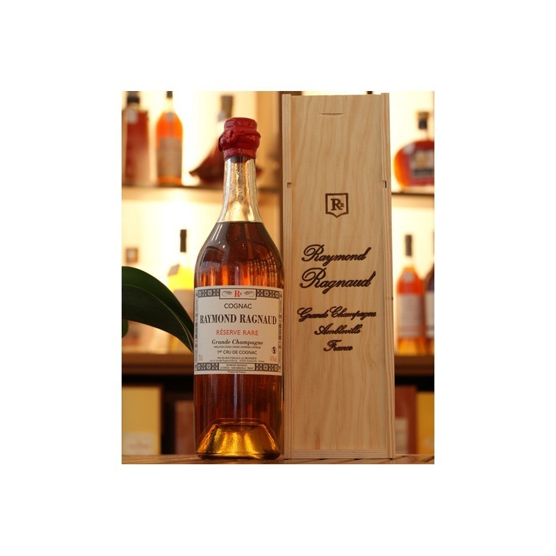 Réserve rare bouteille antique bullée Grande Champagne Cognac Raymond Ragnaud