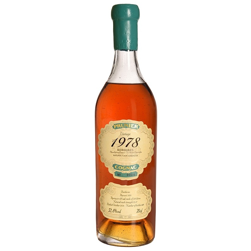 1978 Vintage Borderies limited edition Cognac Prunier