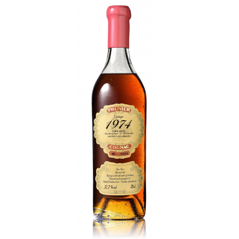 Millésime 1974 Fins Bois édition limitée Cognac Prunier