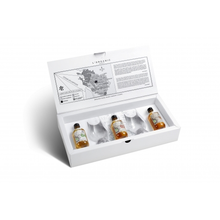 Coffret L'Organic avec 2 verres Cognac Pasquet