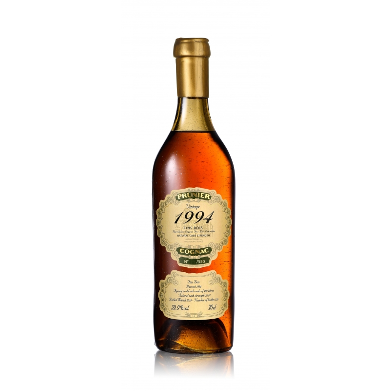 Millésime 1994 Fins Bois édition limitée Cognac Prunier