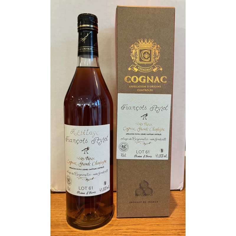 Héritage Lot 61 Grande Champagne Cognac François Peyrot